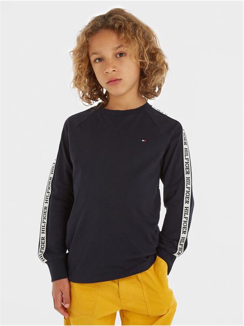 MONOTYPE TAPE TEE L/S TOMMY HILFIGER | KB0KB08321J/DW5